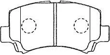 Комплект спирачно феродо, дискови спирачки AISIN